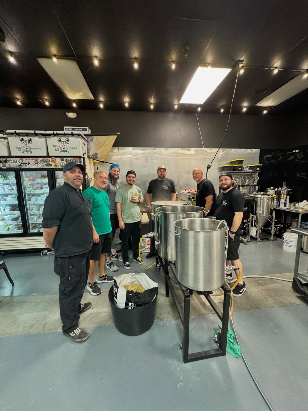 Brewers around the brew system